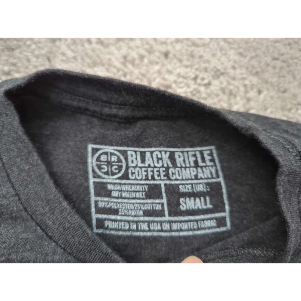 Black Rifle Coffee‎ Company T Shirt Mens Small Gray Short Sleeve AK Espresso - Picture 3 of 7